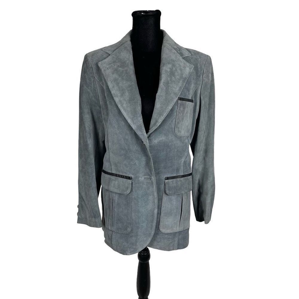 Vintage Brazilia 100% Leather Suede Safari Jacket‎ - Women’s 9/10